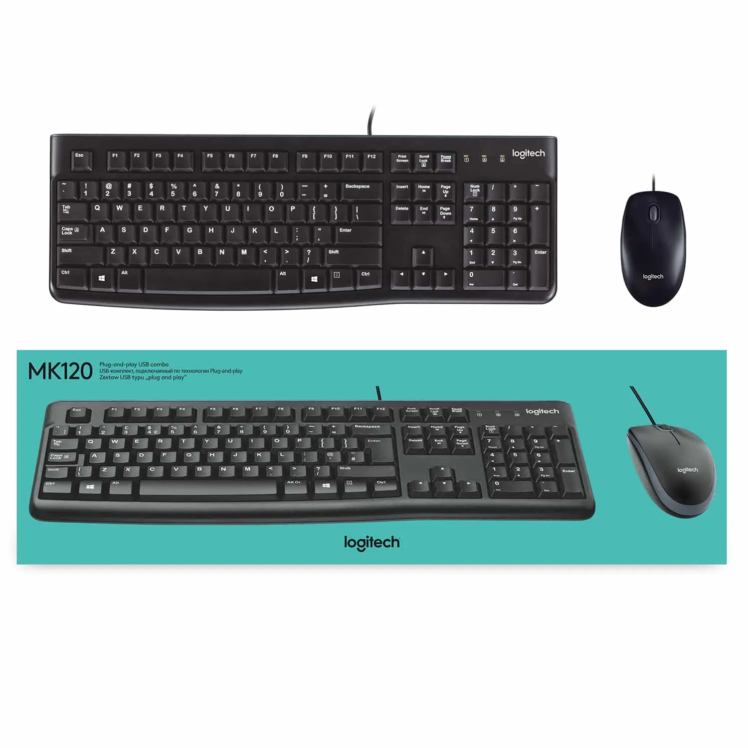 TECLADO LOGITECH K120 - ALAMBRICO - USB - NEGRO