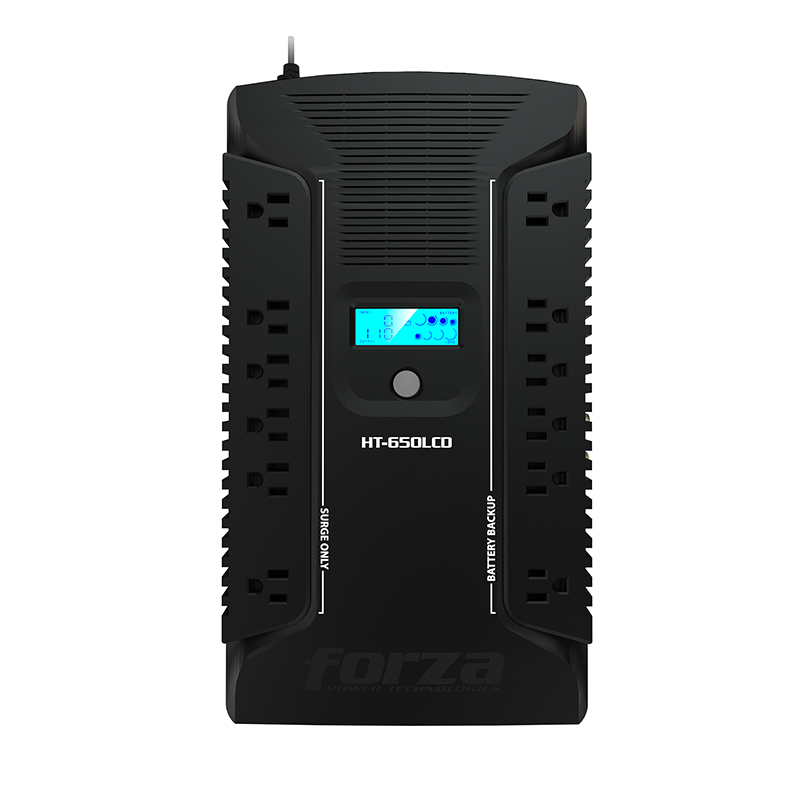 UPS Interactiva Forza HT-650LCD 650VA / 390W 120V 12 Tomas USB