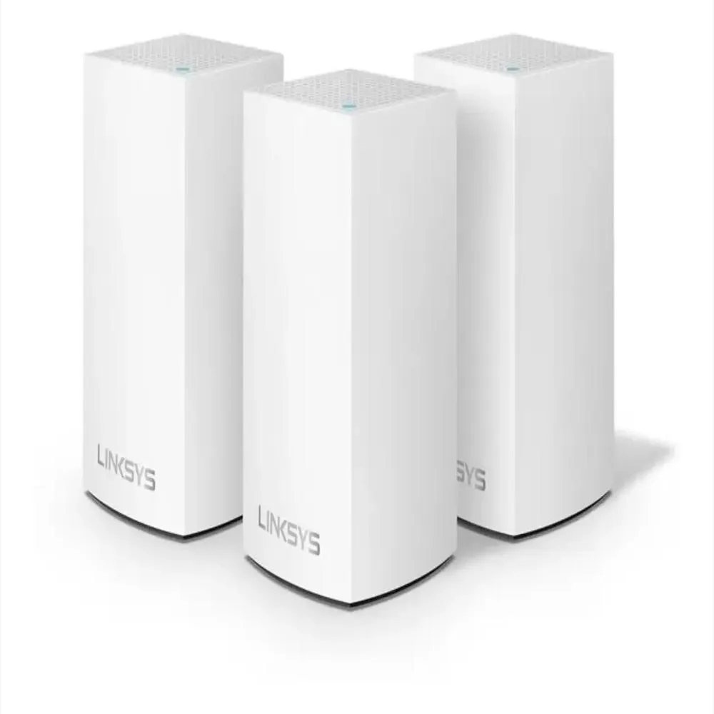 VELOP MESH LINKSYS - PACK X 3 - AC3900 (AC1300 POR CADA UNO) - SISTEMA WIFI DE MALLA DOBLE BANDA - GIGABIT ETHERNET - WIFI 5